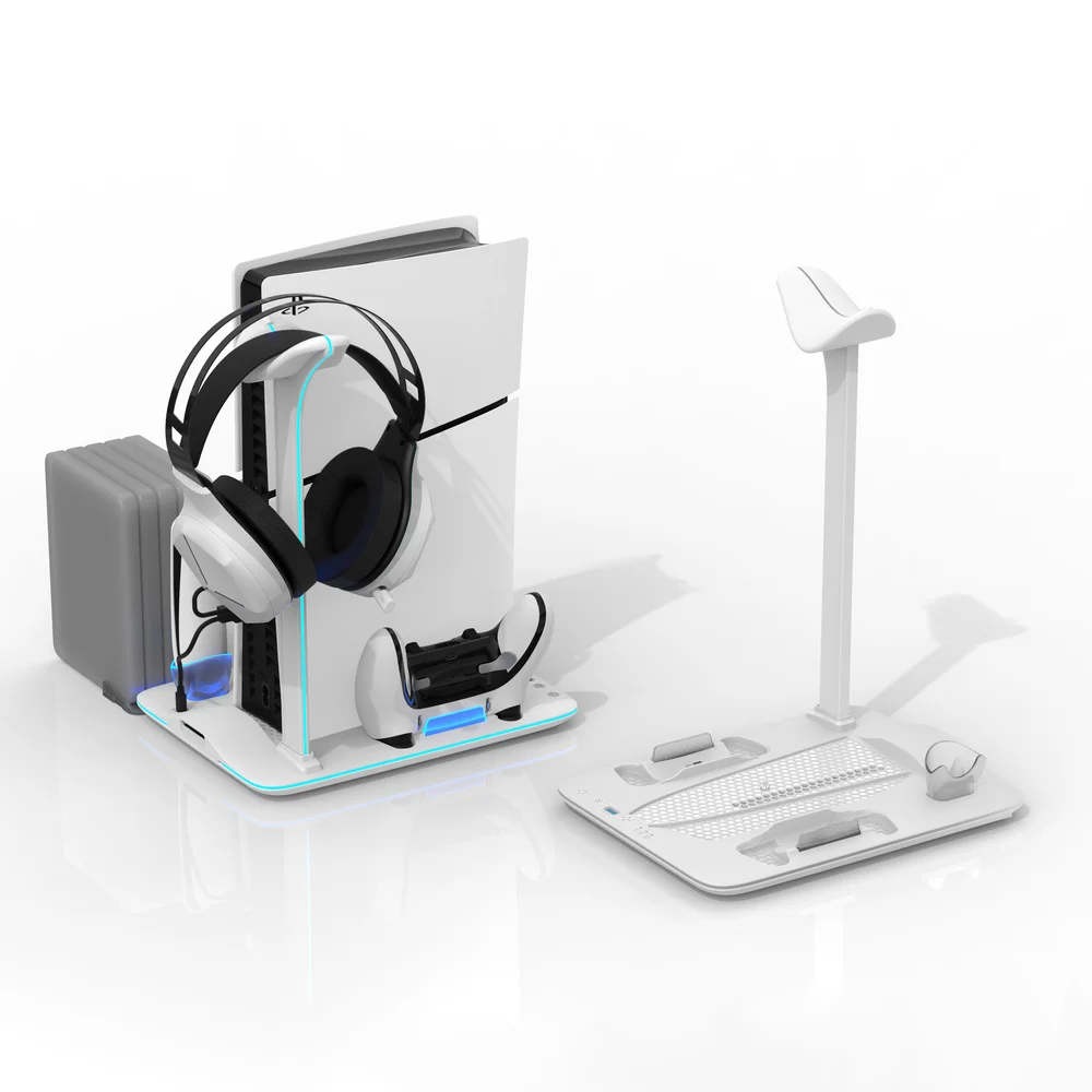 PS5 Slim 3 Level Cooling Fan Dual Controller Charging Station for Dualsense Edge Controller - Gallery Image 6