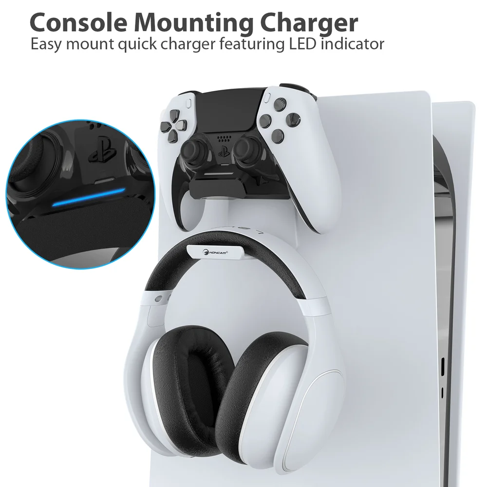 Controller Charger for Playstation 5 Dualsense Edge Controller With Headset Hook Fast Safe - Gallery Image 4