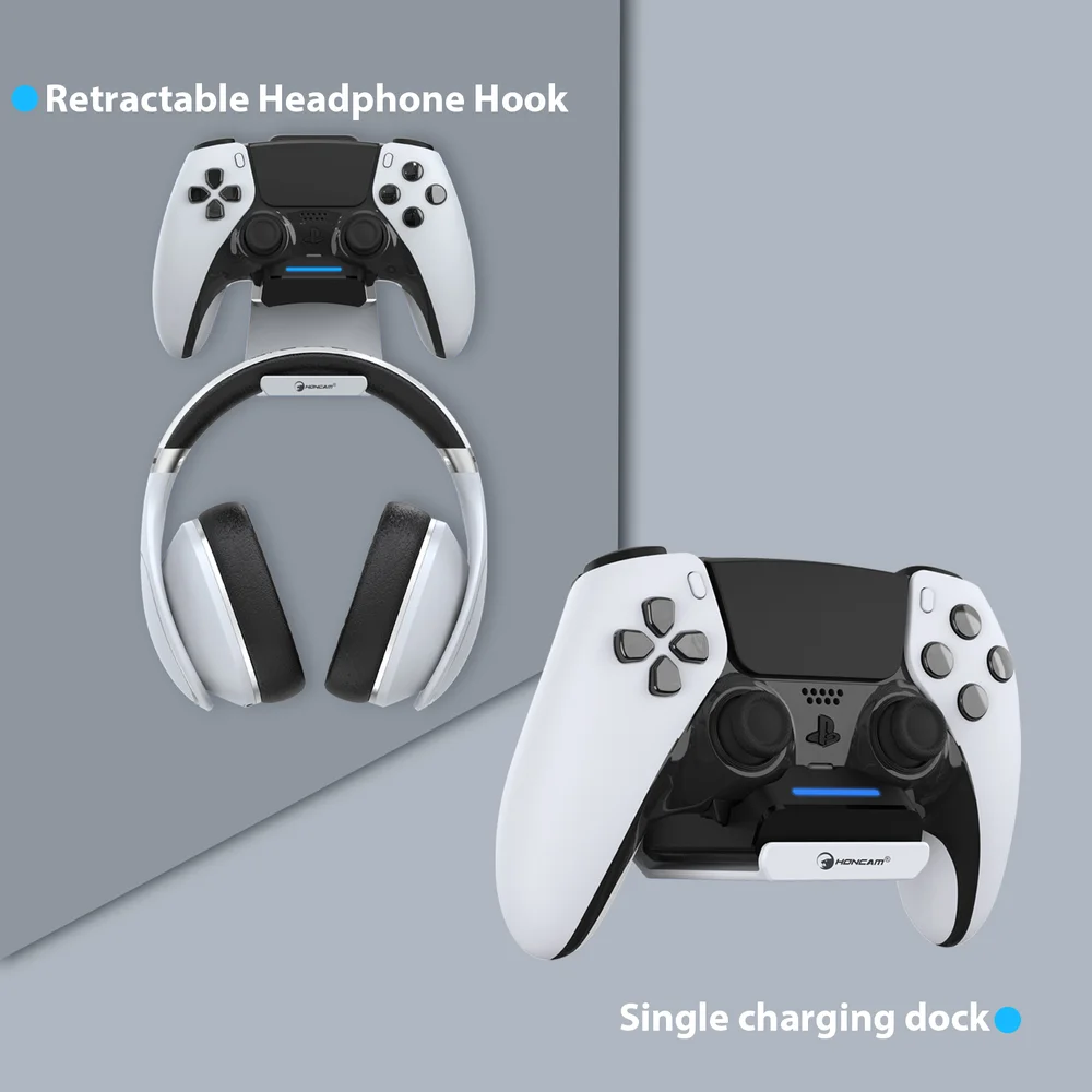 Controller Charger for Playstation 5 Dualsense Edge Controller With Headset Hook Fast Safe - Gallery Image 5