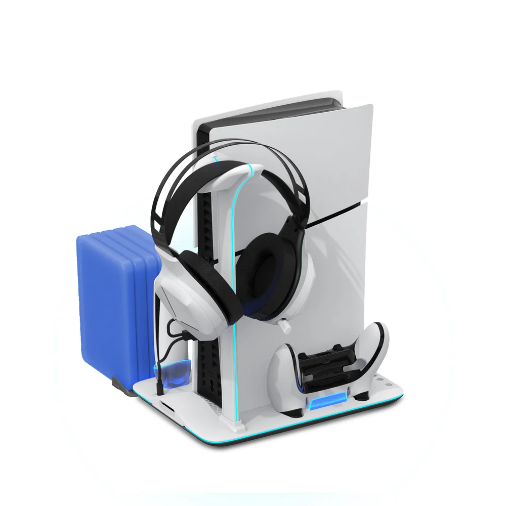 PS5 Slim Vertical Cooling Stand with Dual Charging Station - SKU Option 1