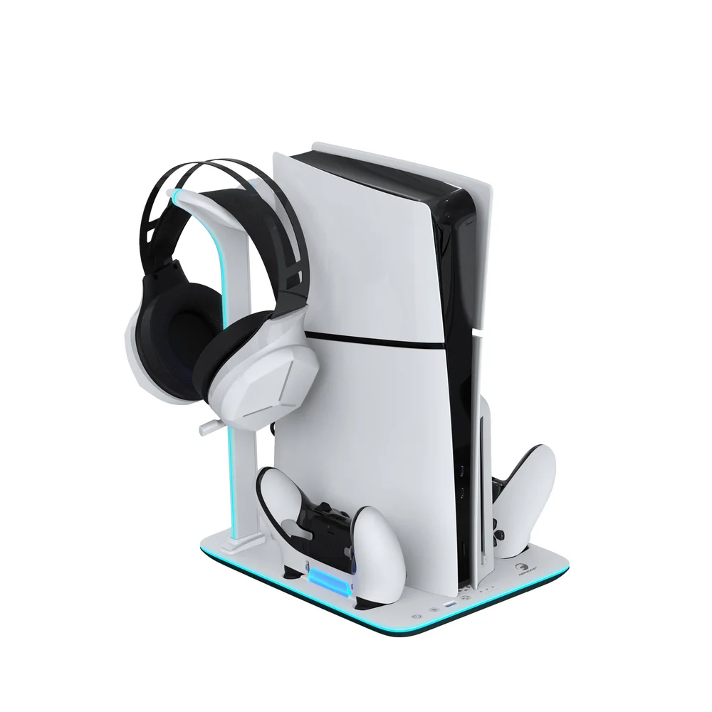 PS5 Slim Vertical Cooling Stand with Dual Charging Station