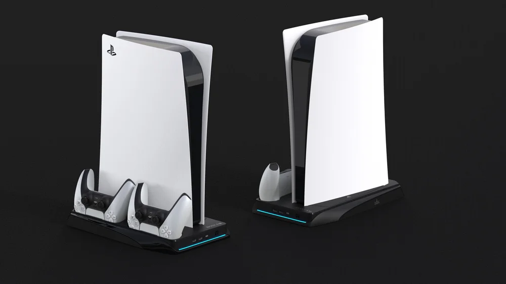 Multifunctional Vertical Controller Charger Cooling Fan Stand for PS5 Playstation 5 Console - Gallery Image 6