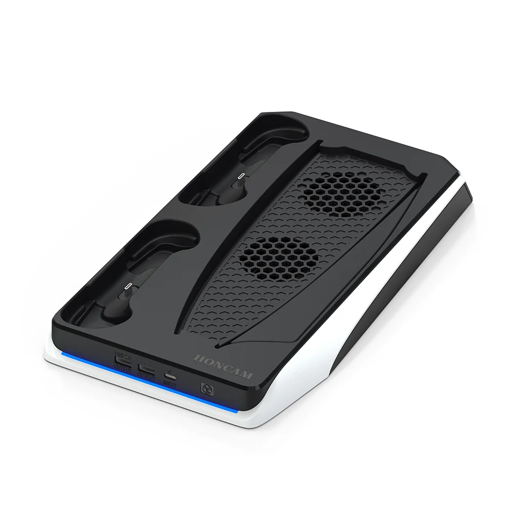 Vertical Stand With Cooling Fans for Playstation 5 Disc & Digital Editions - Gallery Image 2