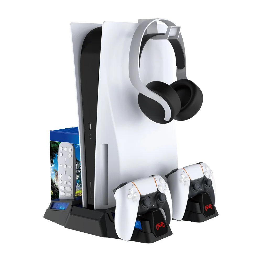 Cargadores Para Control De Carregador PS5 Charger Multifunctional Cooling Stand Dual Sense for
