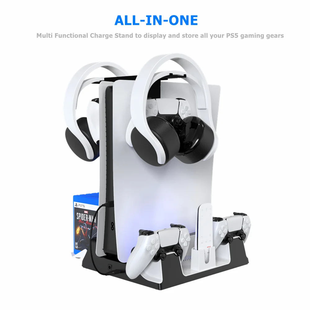 Cooling Stand Vertical SuctionFan Games Console Charging Multifunctional Cooler - Gallery Image 2