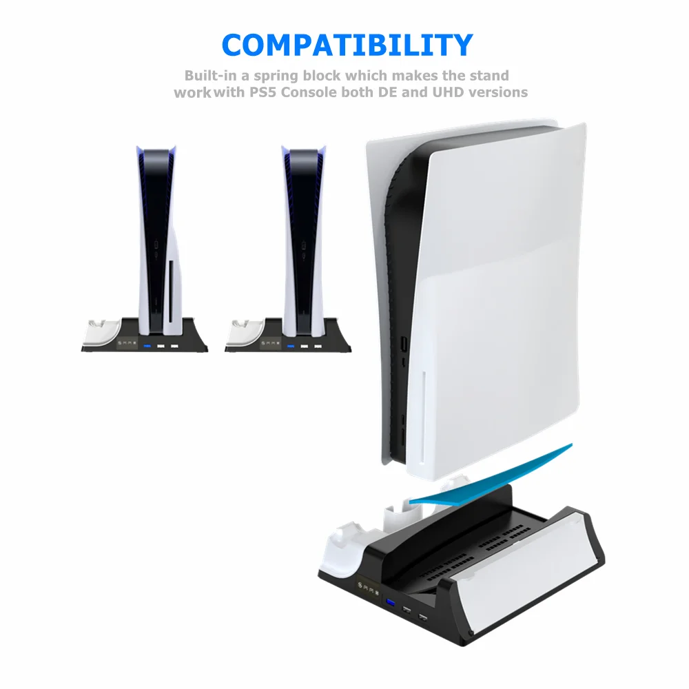 Cooling Stand Vertical SuctionFan Games Console Charging Multifunctional Cooler - Gallery Image 4