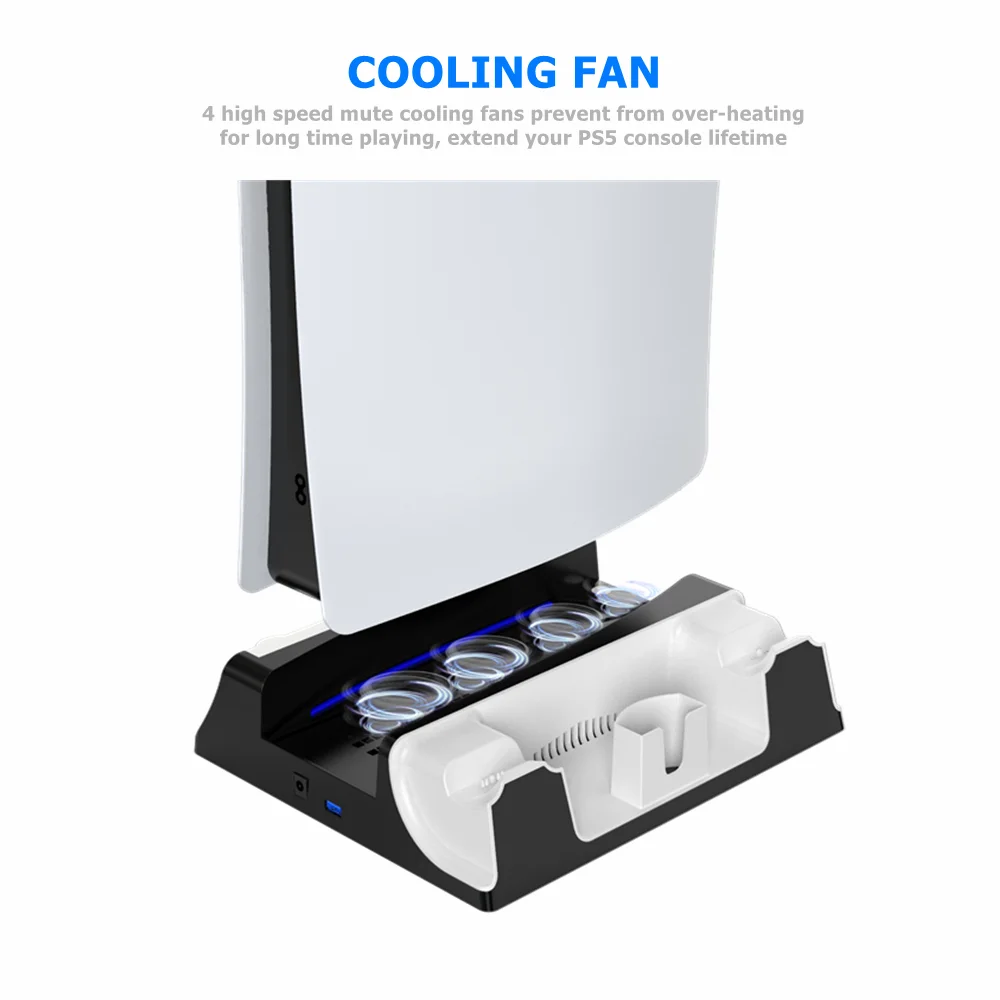 Cooling Stand Vertical SuctionFan Games Console Charging Multifunctional Cooler - Gallery Image 5