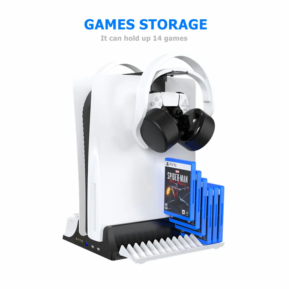 Cooling Stand Vertical SuctionFan Games Console Charging Multifunctional Cooler - Gallery Image 6