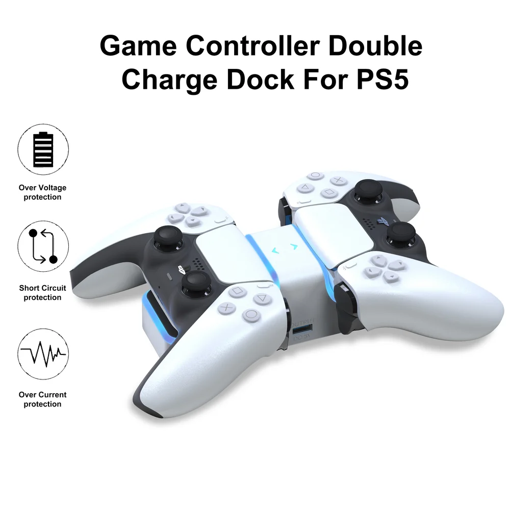 Gamepad Controller Play Station Games Consol Controller Accessories Skin Charger Dock for - Gallery Image 2