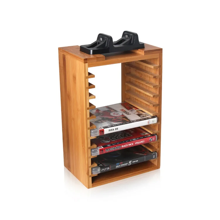 Game Storage Tower Twin Controller Charger Accessory for Playstation