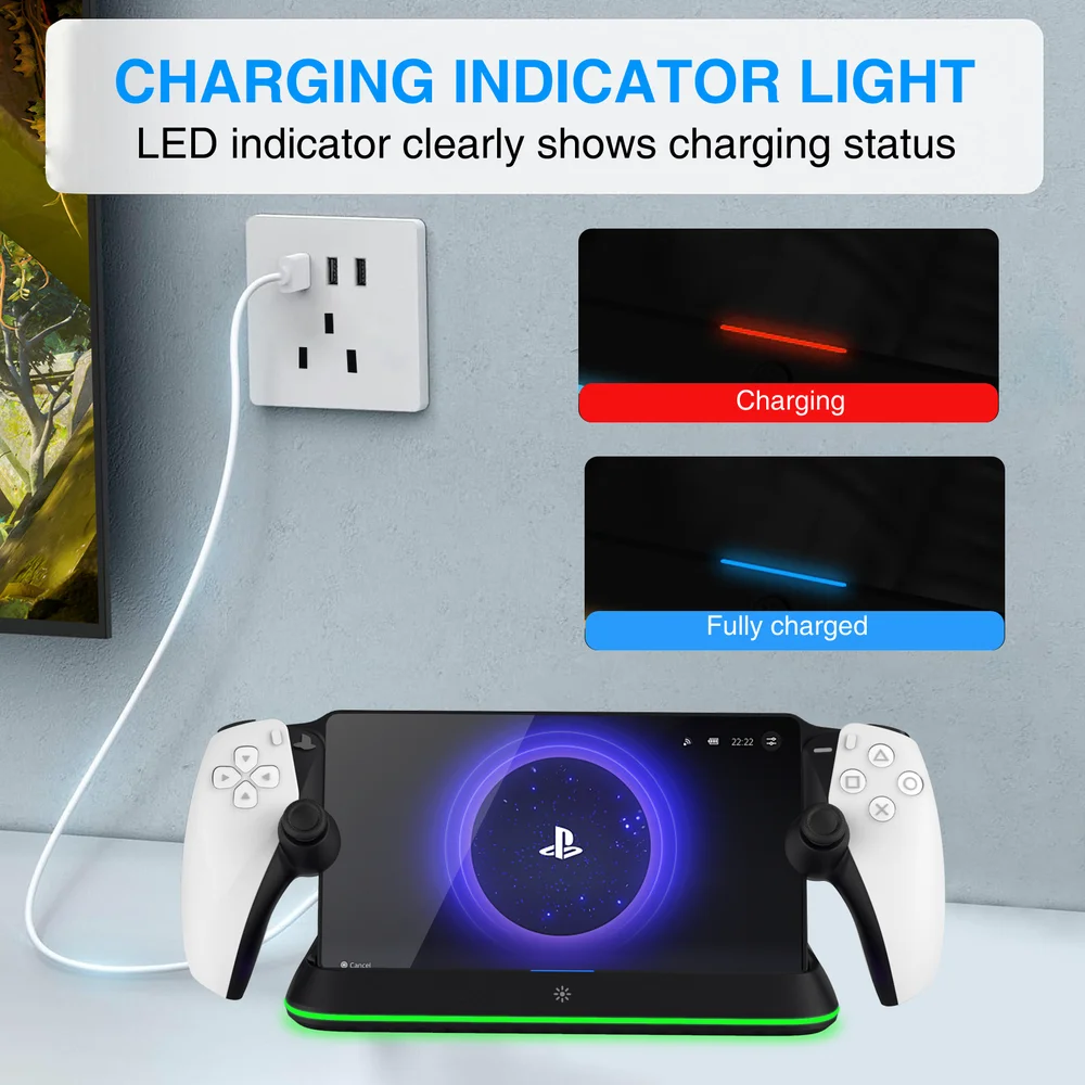 Charging Station Fast Charging Dock Portable Charging Stand With Type C Charging Port for - Gallery Image 3
