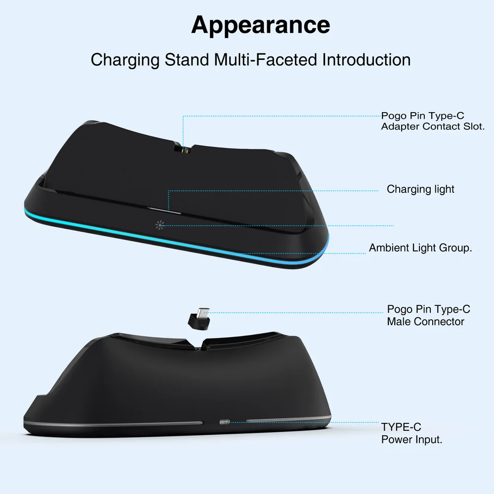 Charging Station Fast Charging Dock Portable Charging Stand With Type C Charging Port for - Gallery Image 5