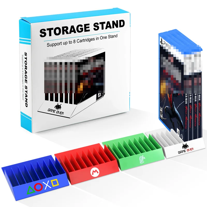Desktop Compact Game Disc Storage Organizer Rack for PS5 / PS4