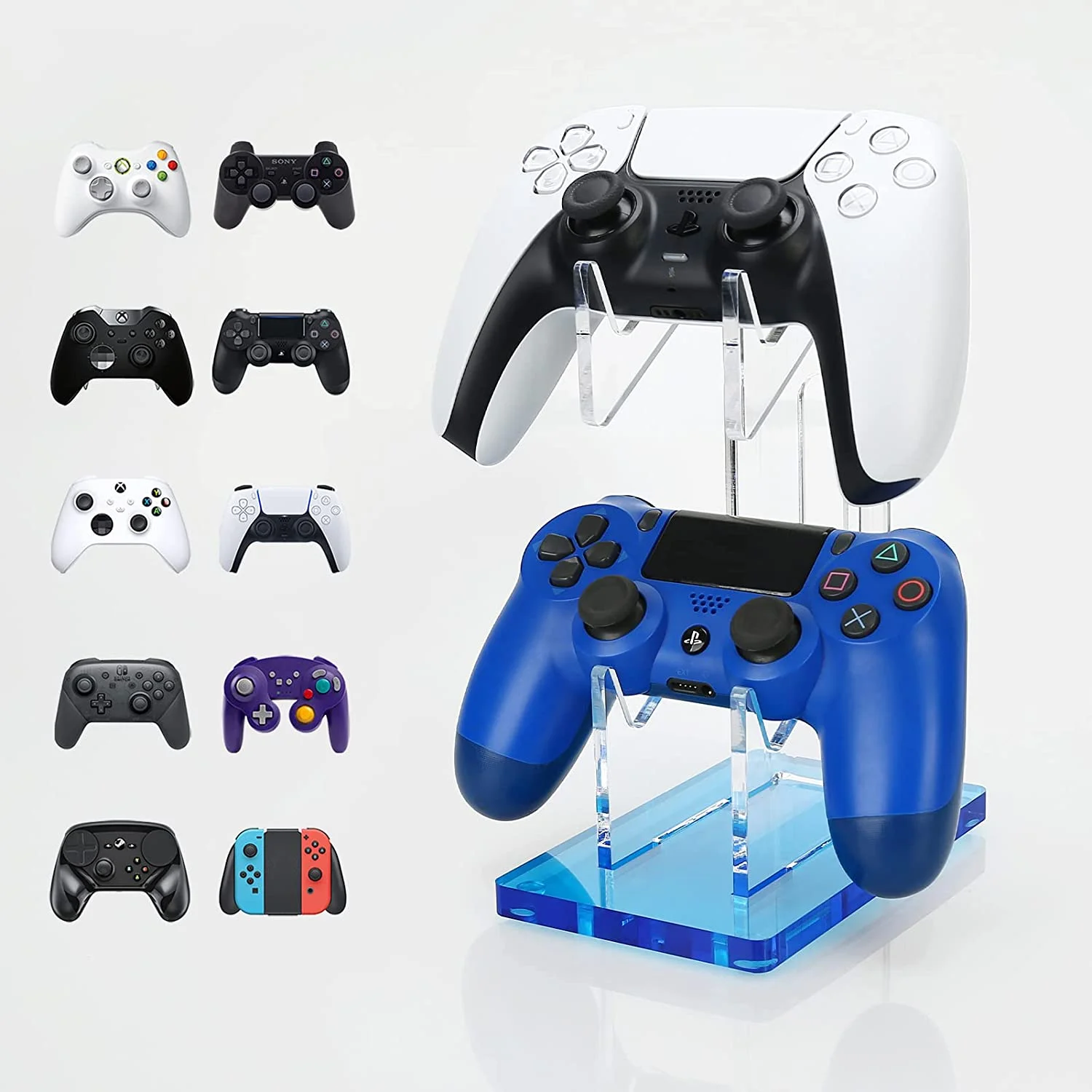 8mm Weighted Heavy-Base Acrylic Desktop Controller Display Stand - SKU Option 2