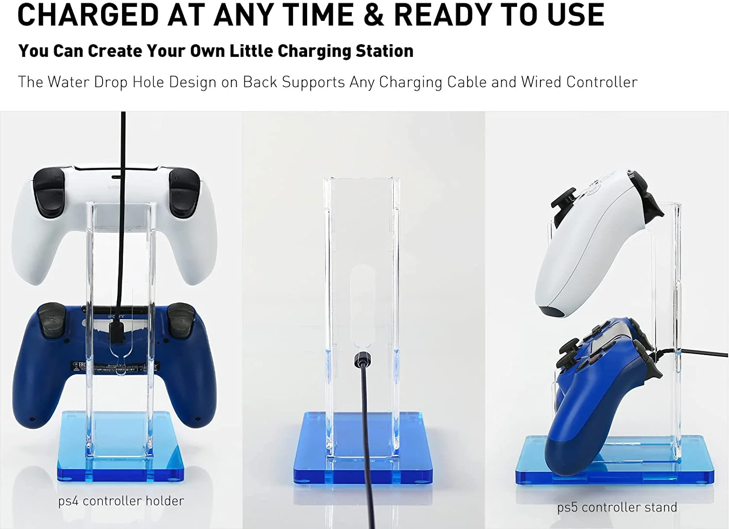 8mm Weighted Heavy-Base Acrylic Desktop Controller Display Stand - Gallery Image 5