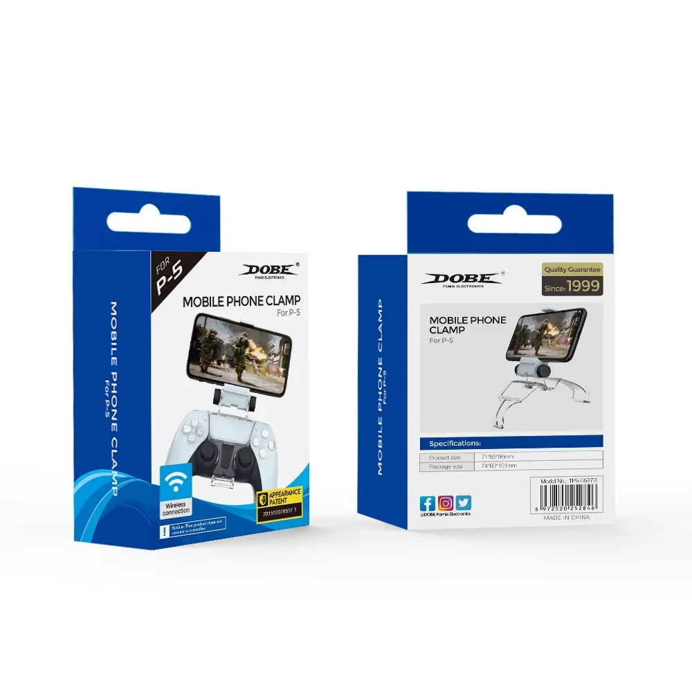 Adjustable 180° Foldable Smartphone Clip Mount Holder for PS5 DualSense - Gallery Image 6