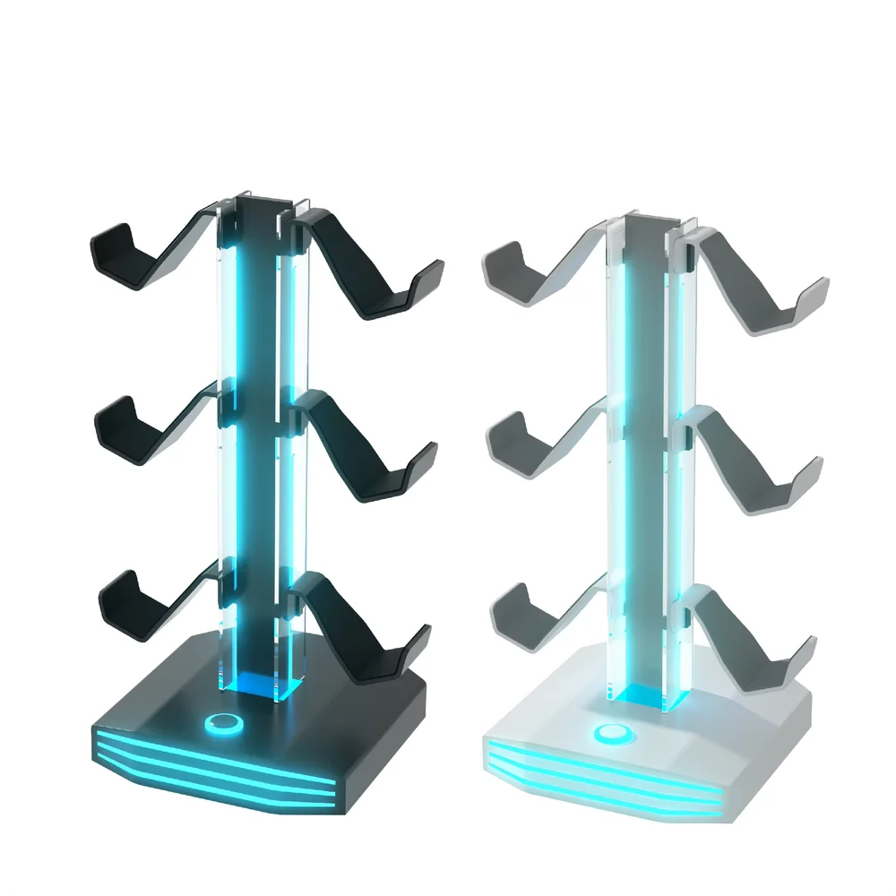 4-Tier Desktop Game Controller & Headphone Display Storage Stand - SKU Option 2