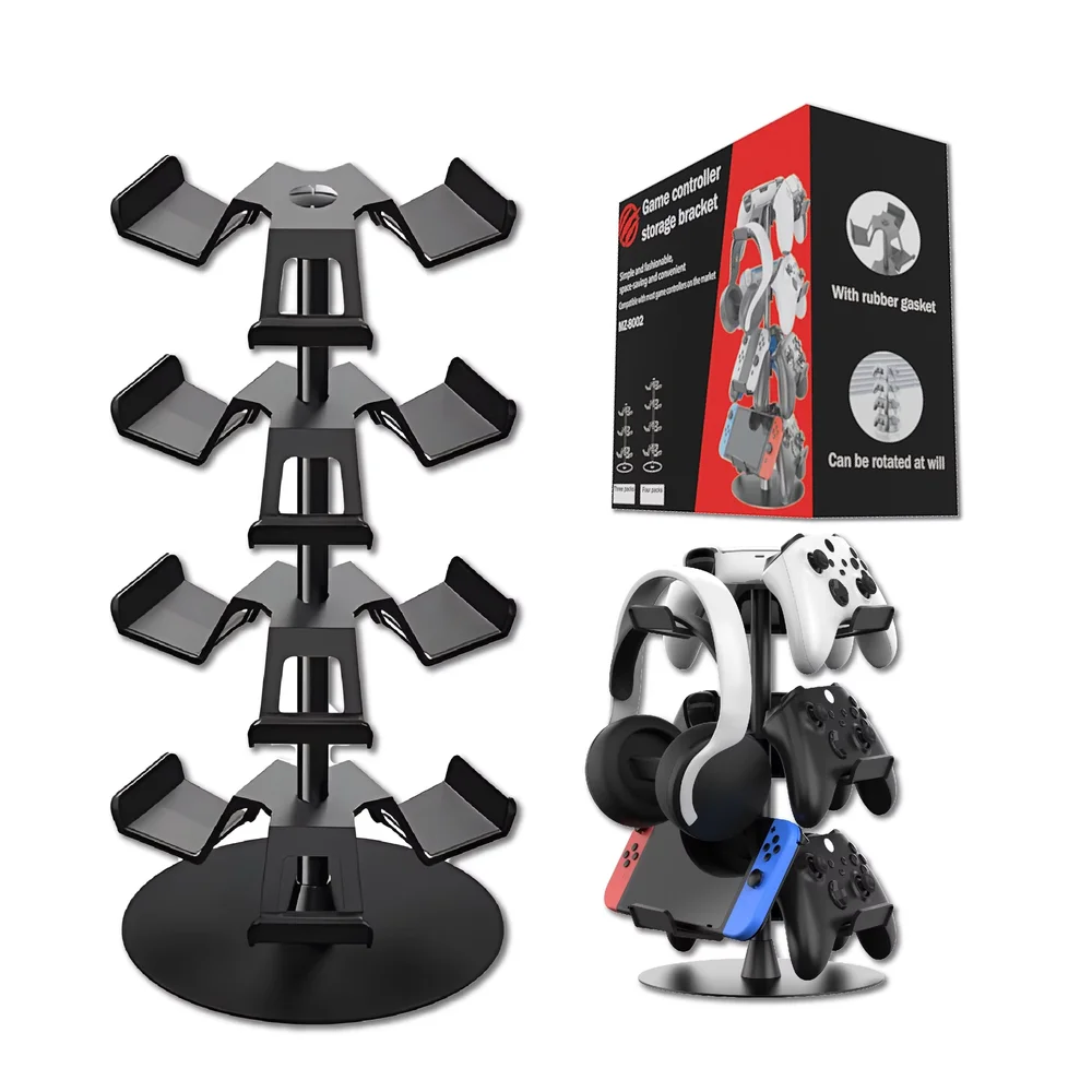 4-Tier Desktop Game Controller & Headphone Display Storage Stand - Gallery Image 5
