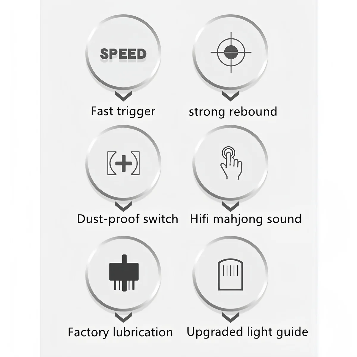 LEOBOG Graywood V4 Linear Mechanical Switch 5-Pin Pre-Lubed Smooth Marble Sound Improved Light Guide RGB Custom Keyboard Switch - Gallery Image 4