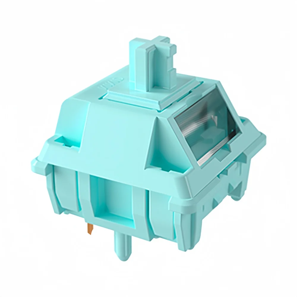 MMD Blue Tide LANXI Silent Linear Switch Pre-lubed 5 Pin DIY Mechanical Keyboard Switch with RGB Light Diffuser - SKU Option 1