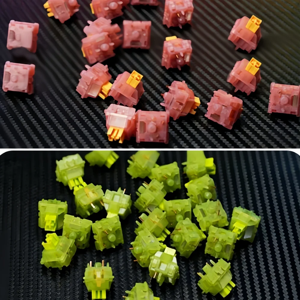 2026 New Silent Linear Keyboard Switch Pre-lubed 5 Pin OUTEMU Peach V3 Pro with Upgraded RGB Light Diffuser - Gallery Image 5