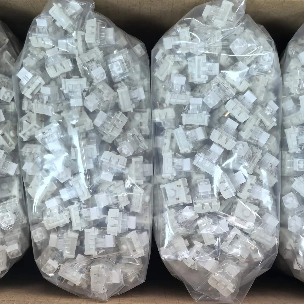 Wholesale  BOX White V1 3-Pin Mechanical Keyboard Switch Clacky Tactile Switch Clicker