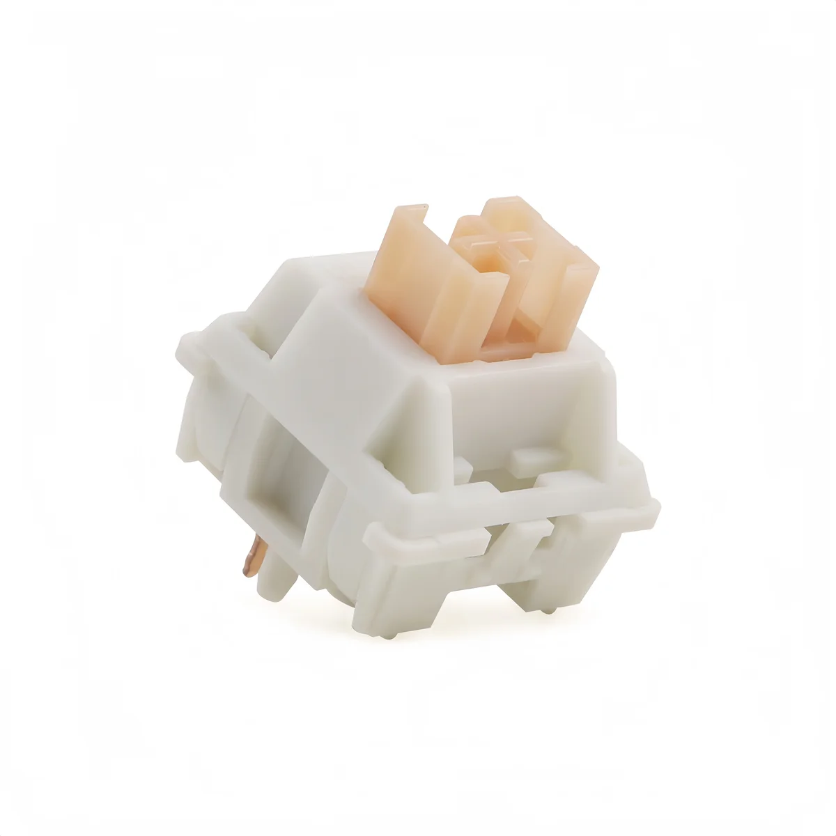 Wholesale Outemu Cream Yellow Pro Silent Tactile Switch 5Pin Pre-Lubed MX Mechanical Keyboard Switch for Custom RGB Keyboard - SKU Option 1