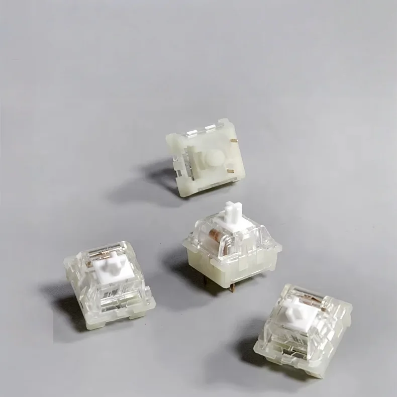 Wholesale KTT Kang White V3 Linear Switch 3Pin 45gf DIY Custom Hot-Swappable Mechanical Keyboard Switches