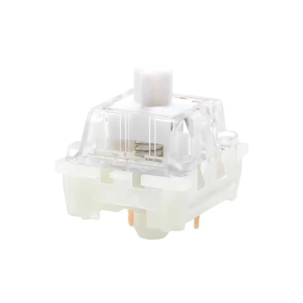 Wholesale KTT Kang White V3 Linear Switch 3Pin 45gf DIY Custom Hot-Swappable Mechanical Keyboard Switches - Gallery Image 2