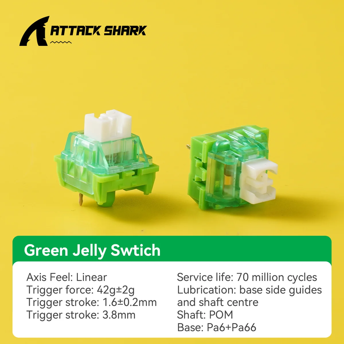 Wholesale Attack Shark Hot-Swappable DIY Custom Mechanical Keyboard Switches Linear & Tactile Mahjong Sound Switch - SKU Option 4