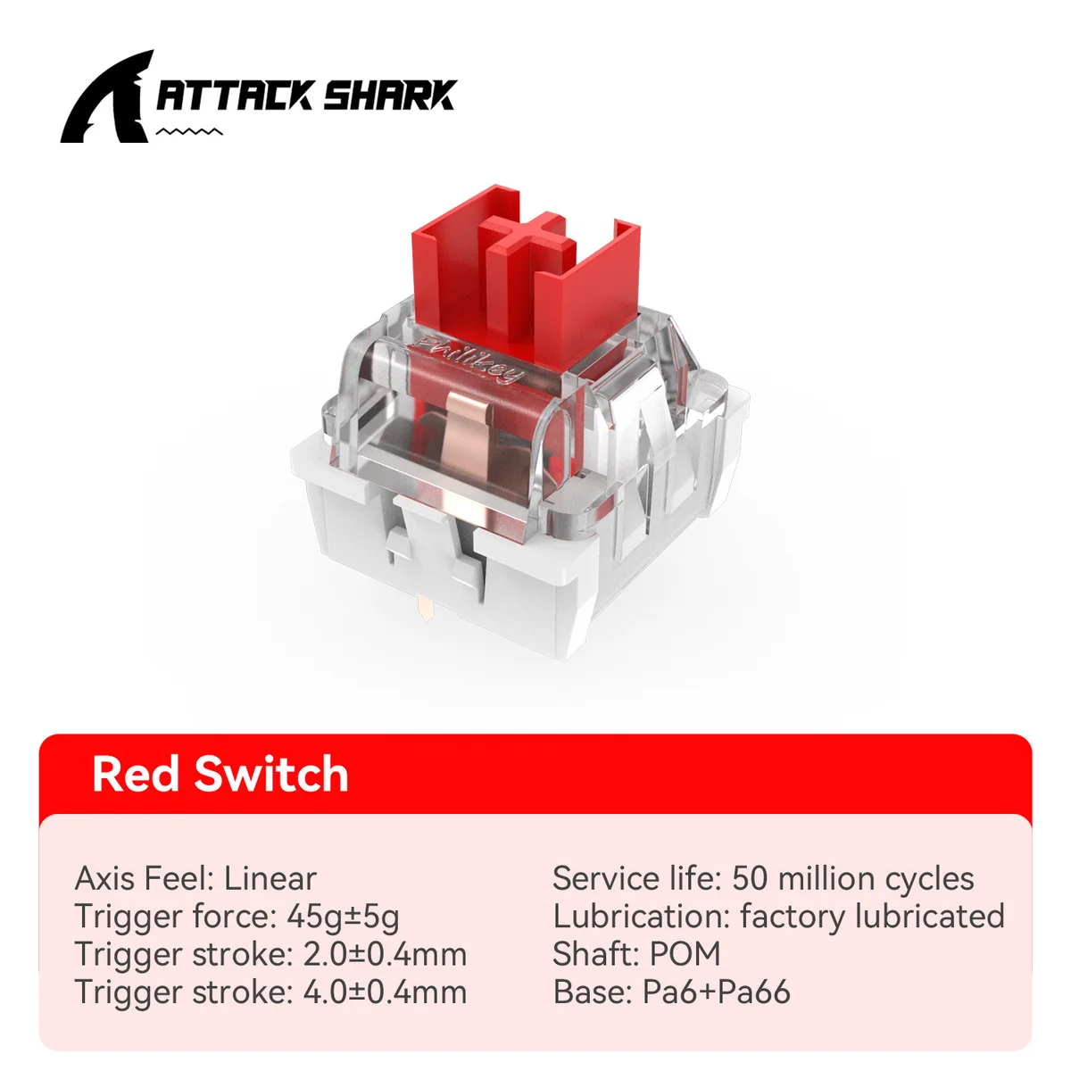 Wholesale Attack Shark Hot-Swappable DIY Custom Mechanical Keyboard Switches Linear & Tactile Mahjong Sound Switch - SKU Option 5