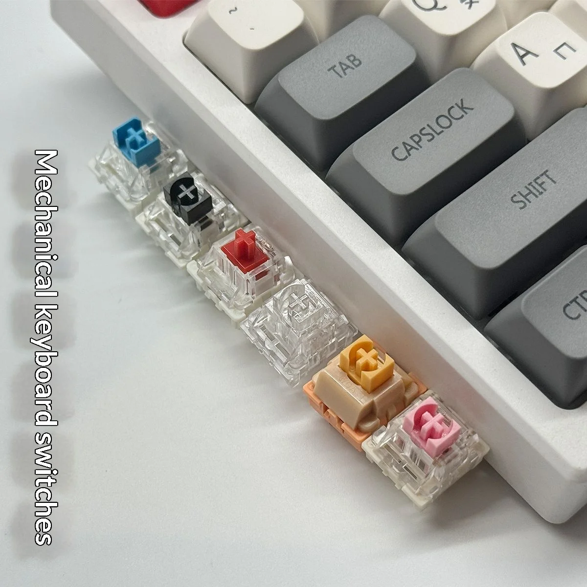 Mechanical Keyboard Cross Shaft Body Linear Key Switch Shaft Red/Blue/Tea/Yellow/Black/Pink/Crystal Shaft - Gallery Image 2
