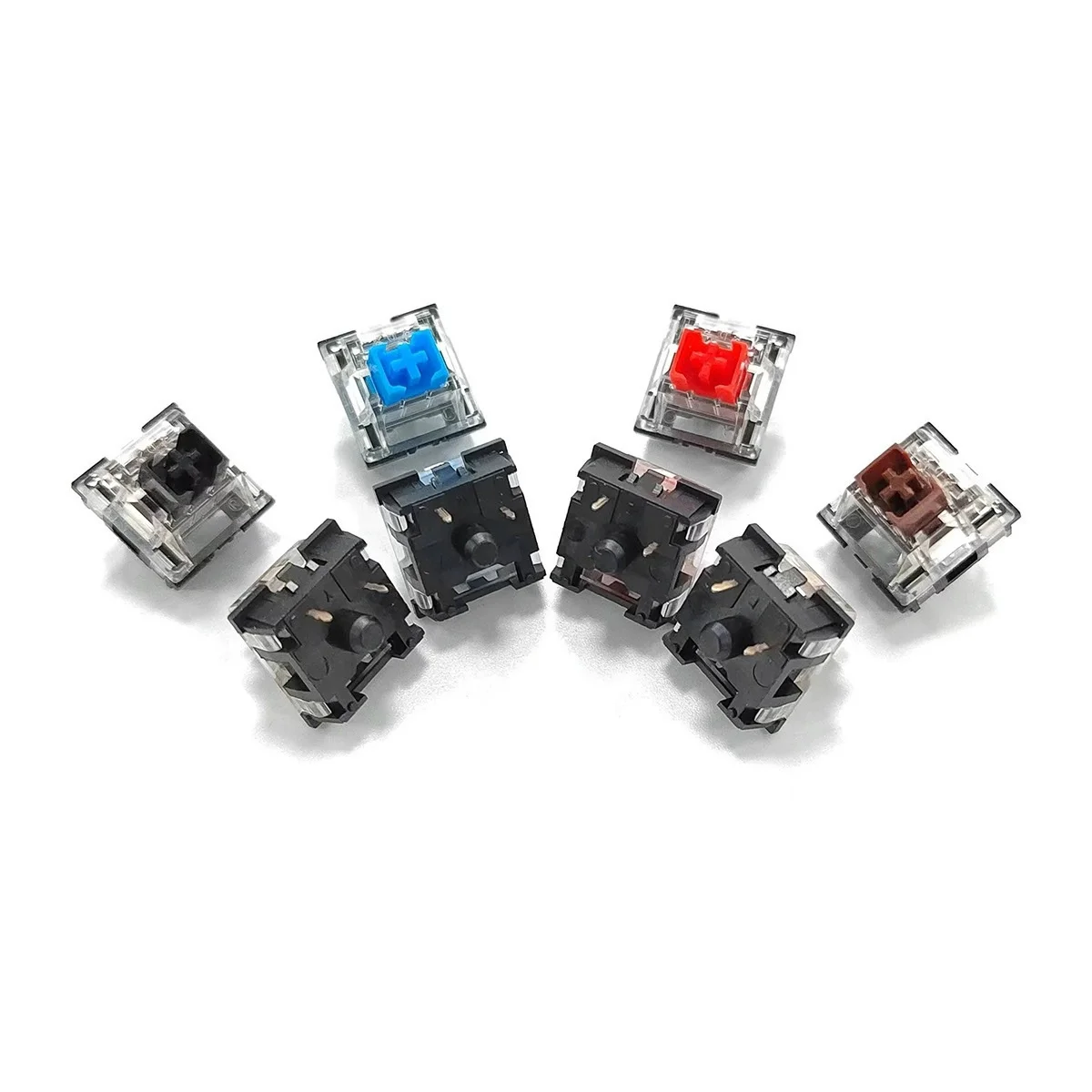 Mechanical Keyboard Cross Shaft Body Linear Key Switch Shaft Red/Blue/Tea/Yellow/Black/Pink/Crystal Shaft - Gallery Image 5
