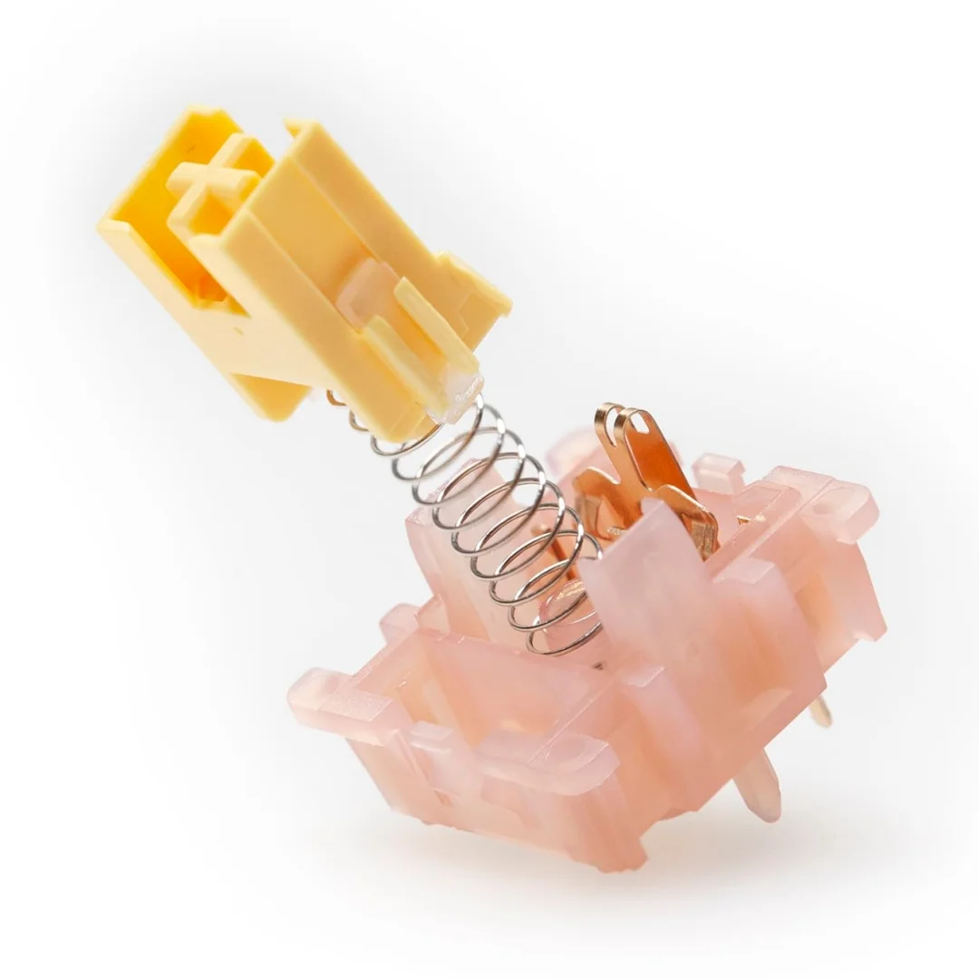 Outemu Silent Peach Lemon V3 Switch With Light Guide Linear Tactile Switch 5-Pin Custom Hot-swap for DIY Mechanical Keyboard - Gallery Image 3