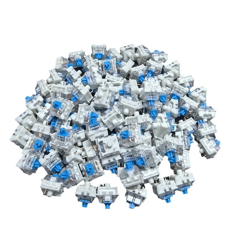 Wholesale Cross-Border KTT Blue Red Brown Mechanical Keyboard Switches Hot-Swappable Custom 3-Pin Cross Stem Switches