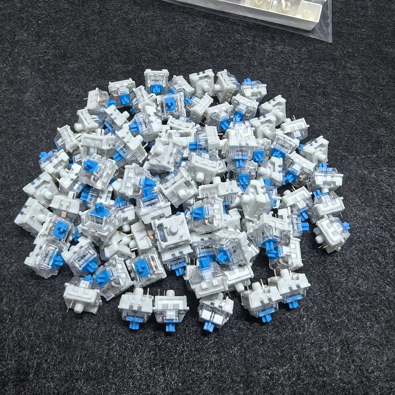Wholesale Cross-Border KTT Blue Red Brown Mechanical Keyboard Switches Hot-Swappable Custom 3-Pin Cross Stem Switches - Gallery Image 2