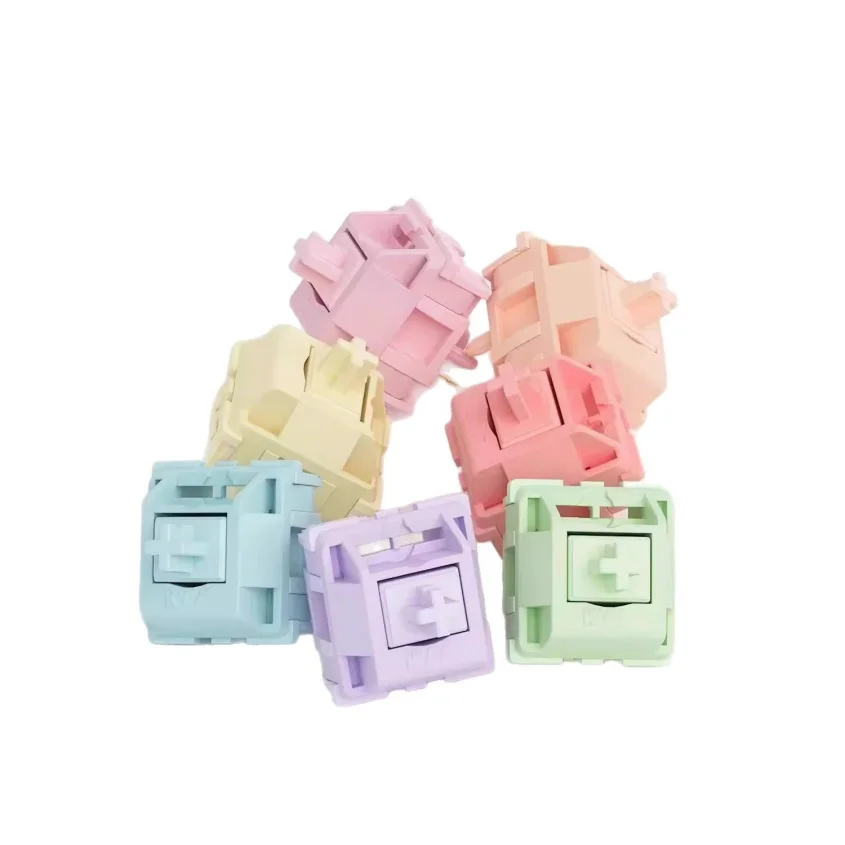 Wholesale Cross-Border KTT Macaron Linear and Tactile Mechanical Keyboard Switches Custom Keyboard Colorful Switches
