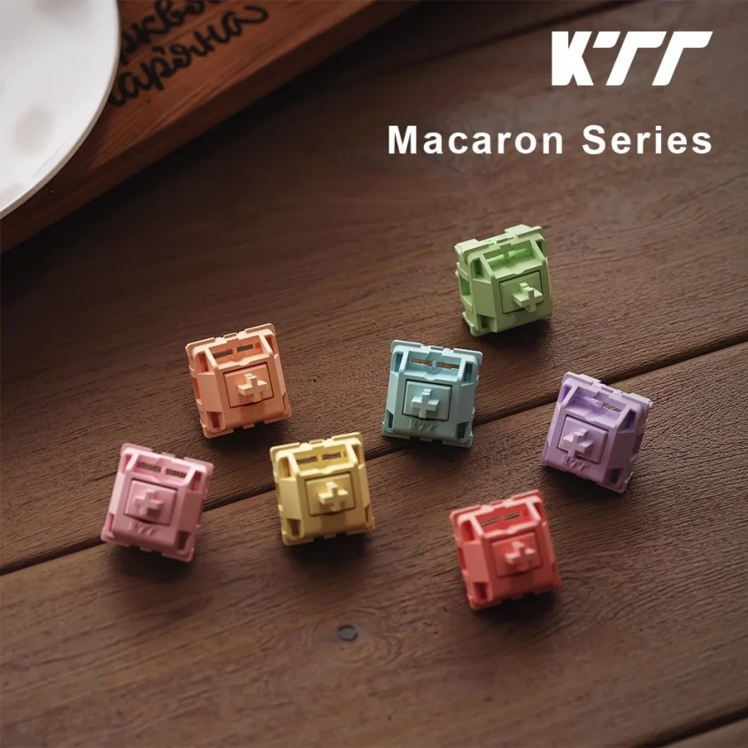 Wholesale Cross-Border KTT Macaron Linear and Tactile Mechanical Keyboard Switches Custom Keyboard Colorful Switches - Gallery Image 2