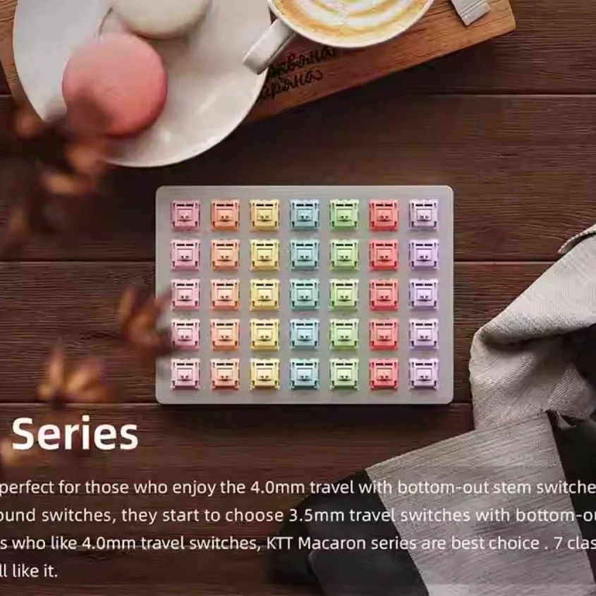 Wholesale Cross-Border KTT Macaron Linear and Tactile Mechanical Keyboard Switches Custom Keyboard Colorful Switches - Gallery Image 3