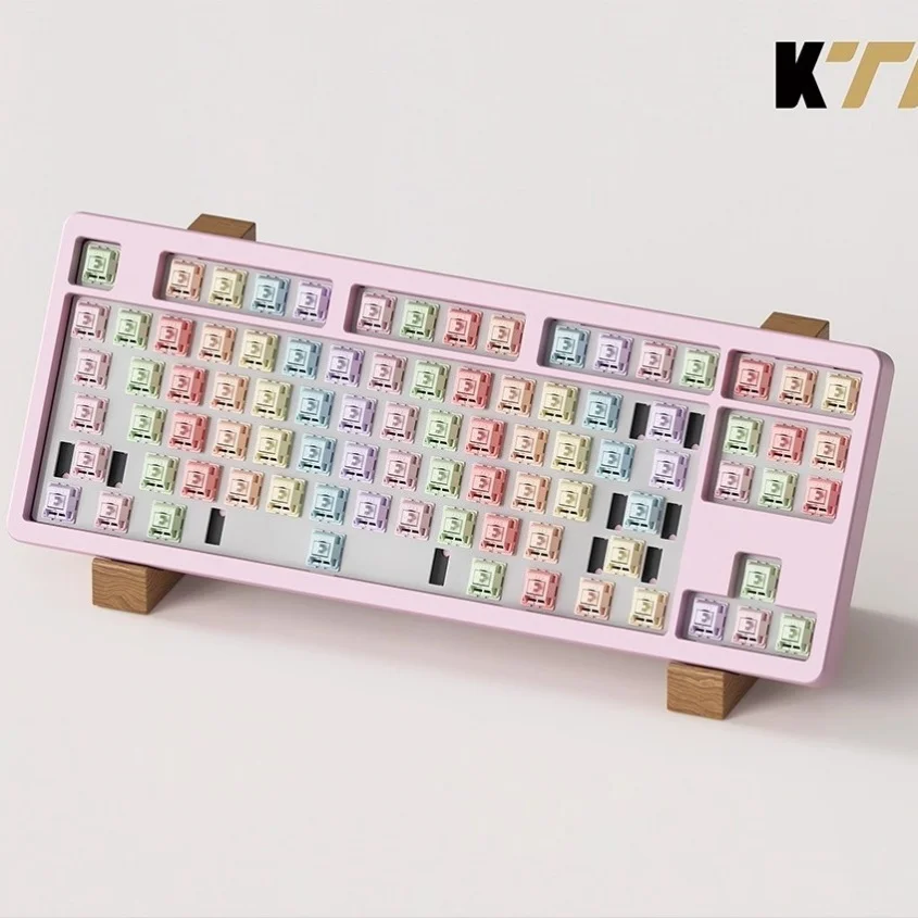 Wholesale Cross-Border KTT Macaron Linear and Tactile Mechanical Keyboard Switches Custom Keyboard Colorful Switches - Gallery Image 4