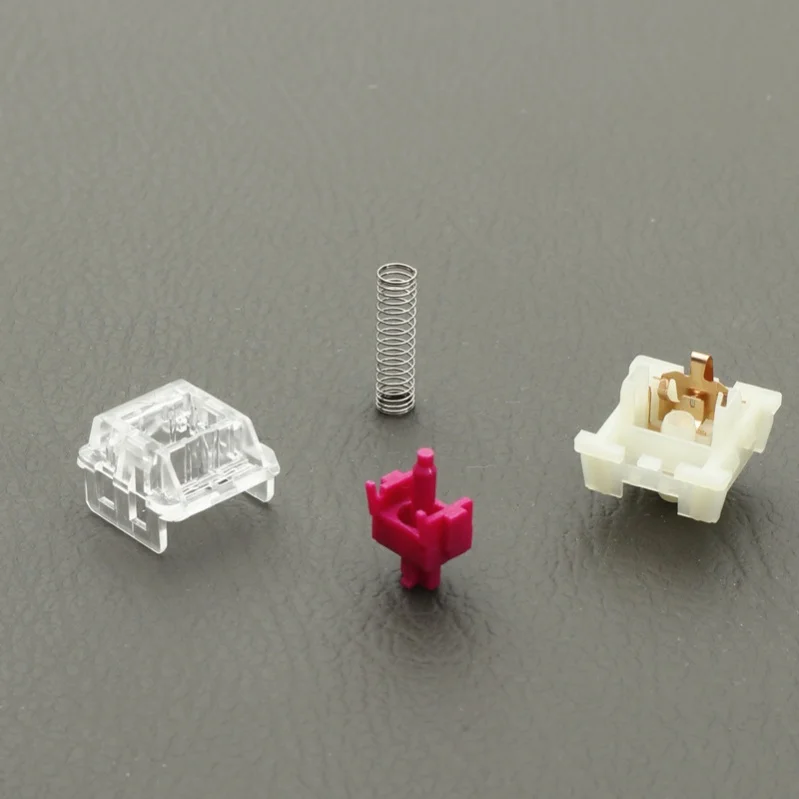 Wholesale KTT Burgundy Wine Red Linear Switch Custom Hot-Swappable Mechanical Keyboard Switches with Mahjong Sound - Gallery Image 3