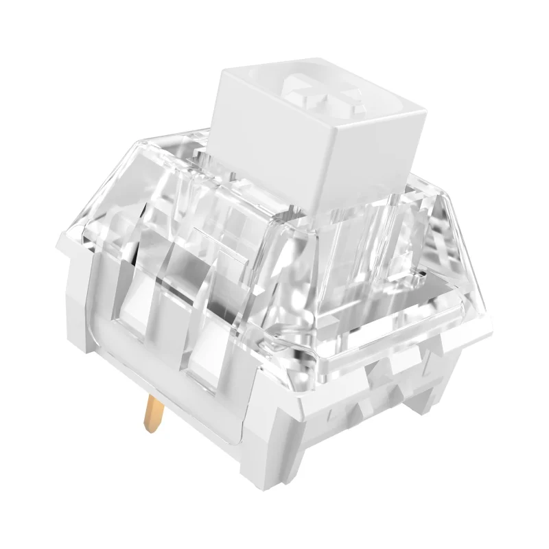 Wholesale  Box White V1 Clickey Crisp Sound MX Blue Style Switch DIY RGB SMD Mechanical Switch 3-Pin 45gf