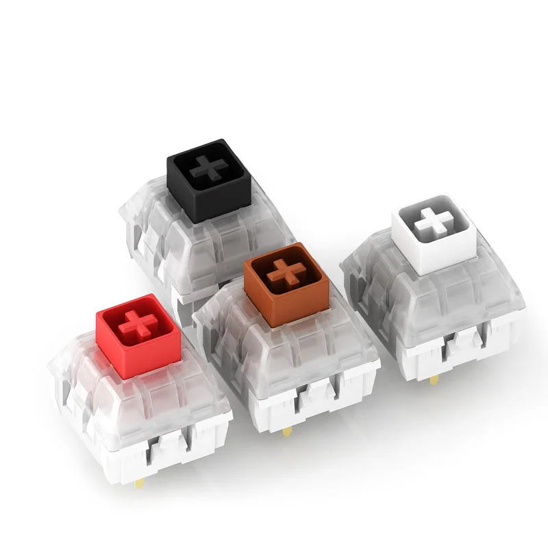 BOX 3-Pin Mechanical Keyboard Switches White Red Brown Black Linear Tactile Clickers