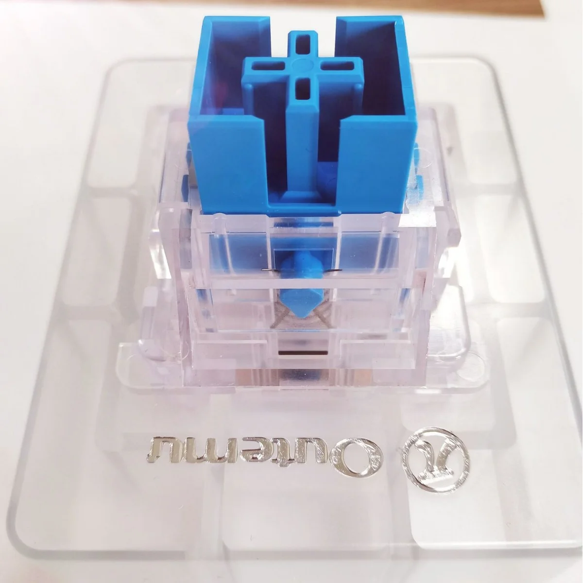 OUTEMU Giant Blue Switch 4X Oversized Mechanical Keyboard Switch Giant Clacky Crispy Sound Switch Desk Toy Display Gift - SKU Option 1