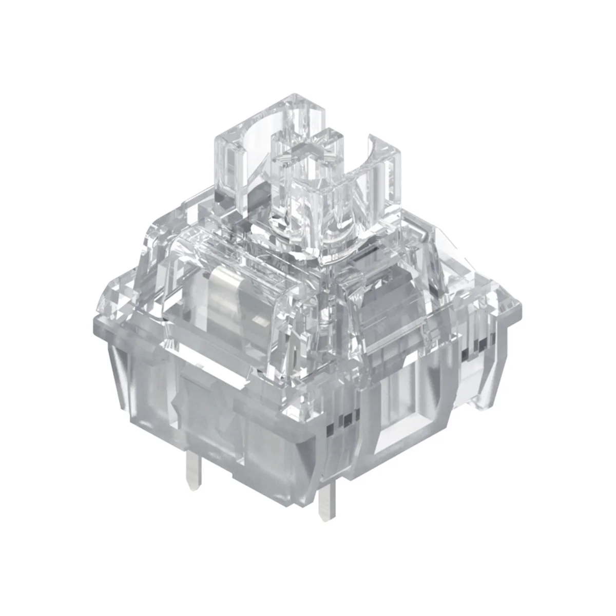 TTC Frozen Silent V2 Pre-Lubed Silent Linear Mechanical Keyboard Switch 5 Pin MX Compatible RGB Transparent Housing